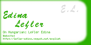 edina lefler business card